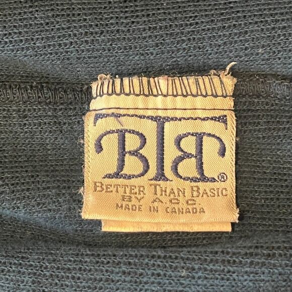 Vintage Knit Midi Skirt Teal Better Than Basic BTB by ACC Pull On Cotton Small - Picture 5 of 5